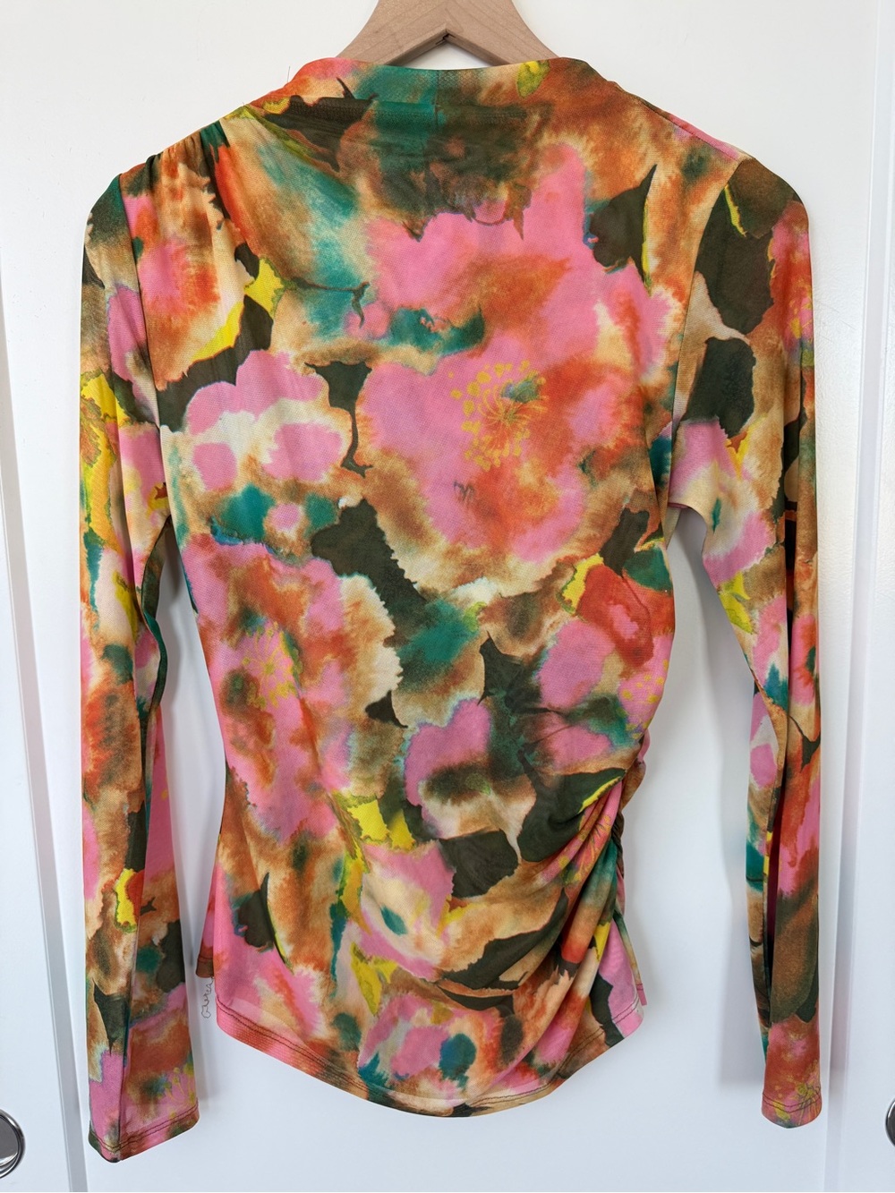Rails Joelle Floral Mesh Mock Neck Top